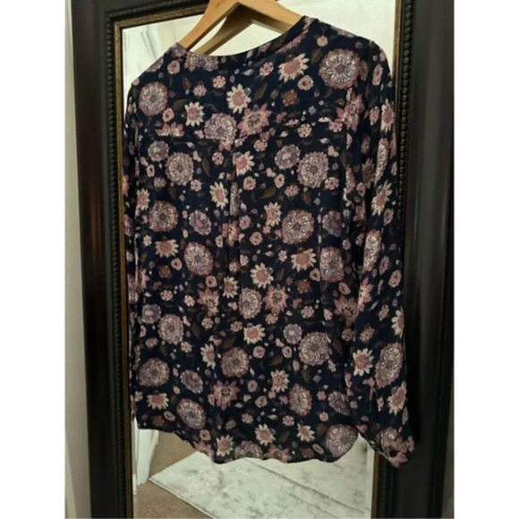 Lucky Brand Boho Long Sleeve Blouse Size Small - Picture 4 of 4